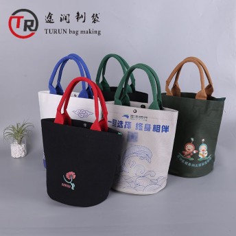 内贸大厂定制帆布圆桶包源头工厂