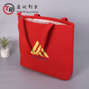 覆膜帆布带内衬有底无侧帆布袋